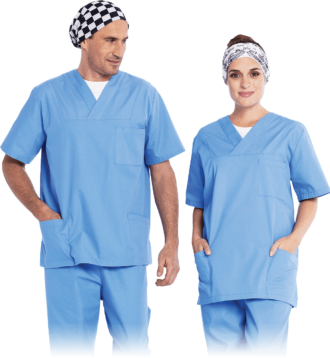 Cămașă medicală unisex HOSPITAL BLUE