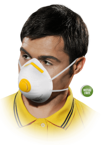 Mască respiratorie cu supapă EASY FFP1 fără elemente metalice 20 buc