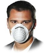 Mască igienică albă din polipropilena 50 buc