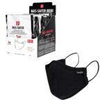Mască igienică din bumbac pentru copii trei straturi SAFER BLACK MINI