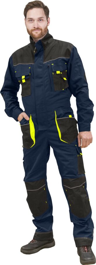 Salopetă de lucru combinezon PROFI NAVY GELB 2.0