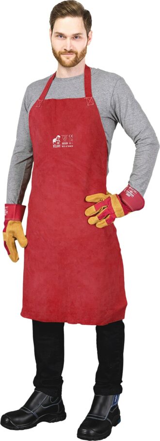 Șorț de lucru din piele pentru sudură WELD RED 60x90 cm