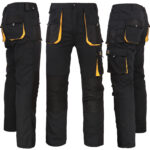 Pantaloni de lucru până la talie FORCE BLACK GELB