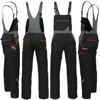 Salopetă de lucru cu bretele PRO BLACK