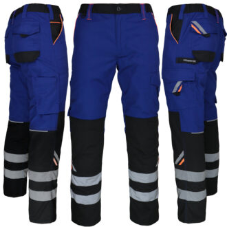 Pantaloni de lucru până la talie PRO BLUE REFLEX
