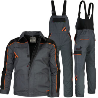Set salopetă cu bretele PRO GREY