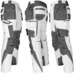 Pantaloni de lucru HARVER WHITE 2.0 până la talie