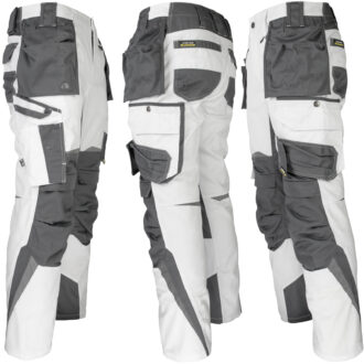 Pantaloni de lucru HARVER WHITE 2.0 până la talie