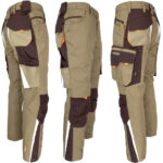 Pantaloni de lucru NEWAGE BROWN până la talie