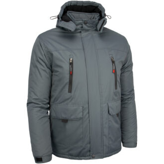 Jachetă de lucru pentru iarnă cu glugă NORWAY GREY