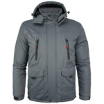 Jachetă de lucru pentru iarnă cu glugă NORWAY GREY