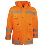 Jachetă de iarnă reflectorizantă BTC HI ORANGE