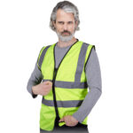 Vestă reflectorizantă cu fermoar ALEXIS MESH