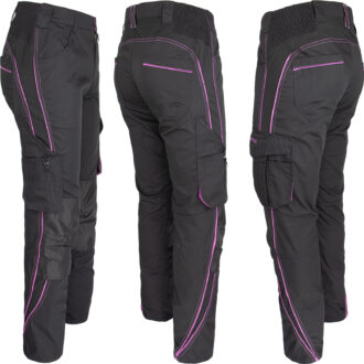 Pantaloni de lucru de damă până la talie PROFI PINK