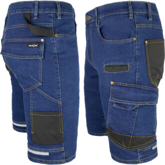 Pantaloni scurți de lucru din blugi JEANS STRETCH BLUE
