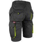 Salopetă pantaloni scurți damă cu elastan FRAULAND BLACK YELLOW
