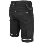 Pantaloni scurți de lucru din blugi JEANS STRETCH BLACK