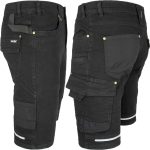 Pantaloni scurți de lucru din blugi JEANS STRETCH BLACK