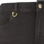 Pantaloni scurți de lucru din blugi JEANS STRETCH BLACK