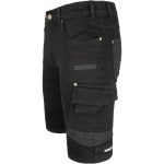 Pantaloni scurți de lucru din blugi JEANS STRETCH BLACK