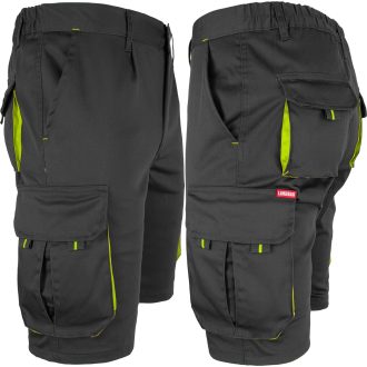 Salopetă pantaloni scurți cu elastan MANNLAND BLACK YELLOW