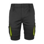 Salopetă pantaloni scurți cu elastan MANNLAND BLACK YELLOW