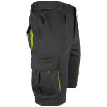 Salopetă pantaloni scurți cu elastan MANNLAND BLACK YELLOW