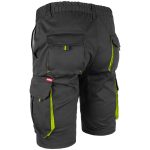 Salopetă pantaloni scurți cu elastan MANNLAND BLACK YELLOW