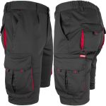 Salopetă scurtă cu elastan MANNLAND BLACK RED
