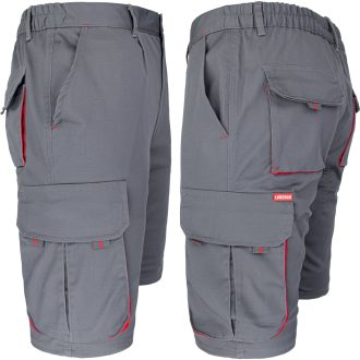 Salopetă scurtă cu elastan MANNLAND GREY RED