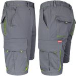 Salopetă scurtă cu elastan MANNLAND GREY YELLOW