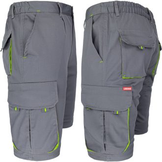 Salopetă scurtă cu elastan MANNLAND GREY YELLOW