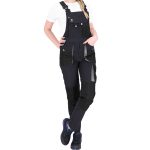 Pantaloni de lucru dama cu salopeta FIO DARK GREY