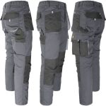 Pantaloni de lucru până la talie FOXI DARK GREY