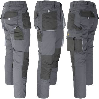 Pantaloni de lucru până la talie FOXI DARK GREY