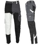 Pantaloni de lucru ZEBRA BLACK and WHITE