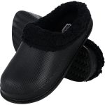 Papuci de damă izolați EVA FLUFF BLACK