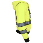 Hanorac reflectorizant din fleece cu glugă LUMINO YELLOW