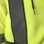 Hanorac reflectorizant din fleece cu glugă LUMINO YELLOW