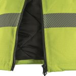 Vestă reflectorizantă de lucru izolată LASER YELLOW