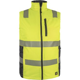 Vestă reflectorizantă de lucru izolată LASER YELLOW