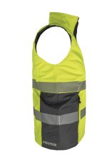 Vestă reflectorizantă de lucru izolată LASER YELLOW