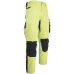 Pantaloni de lucru NEWAGE LIME până la talie