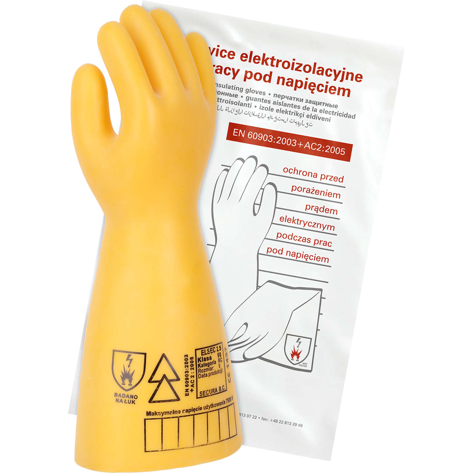 Mănuși de lucru electroizolante SECURA ELSEC 2KV