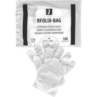 Mănuși de lucru de unică folosință FOLIA HDPE 100 buc