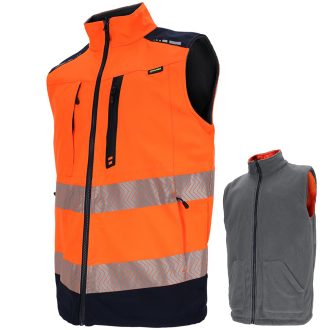 Vestă de lucru reflectorizantă reversibilă TWINSAFE 2V1